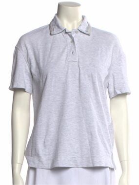 Classic Woman’s Polo Shirt in Light Gray